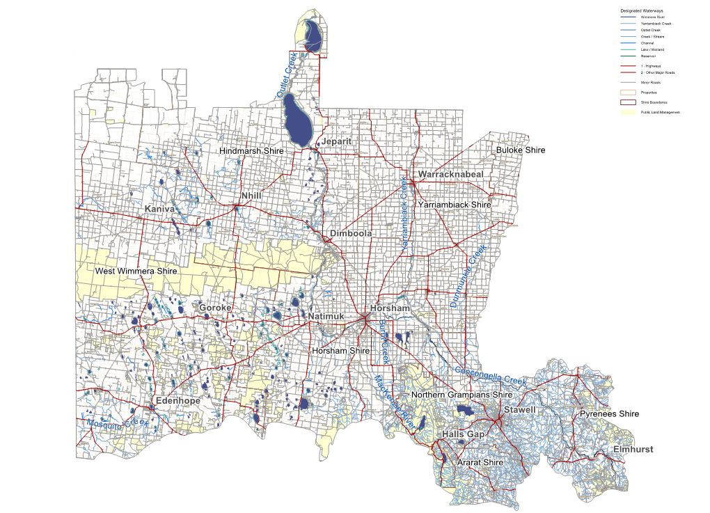 Nhill Kaniva Goroke Horsham Jeparit Natimuk Stawell Dimboola