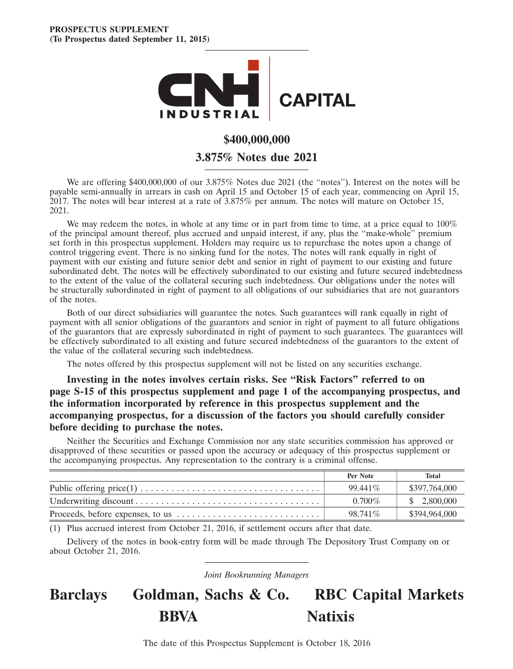 Cnh Industrial Capital