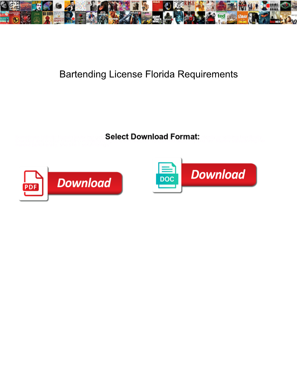 Bartending License Florida Requirements