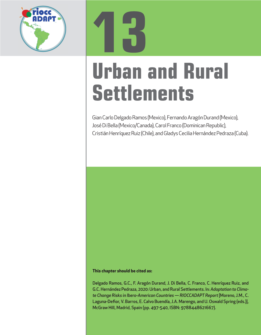 Urban and Rural Settlements