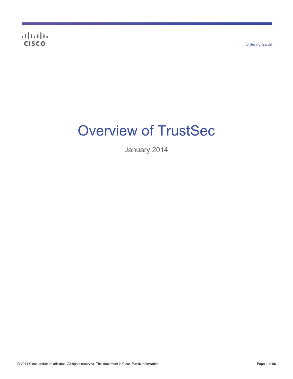 Trustsec Overview