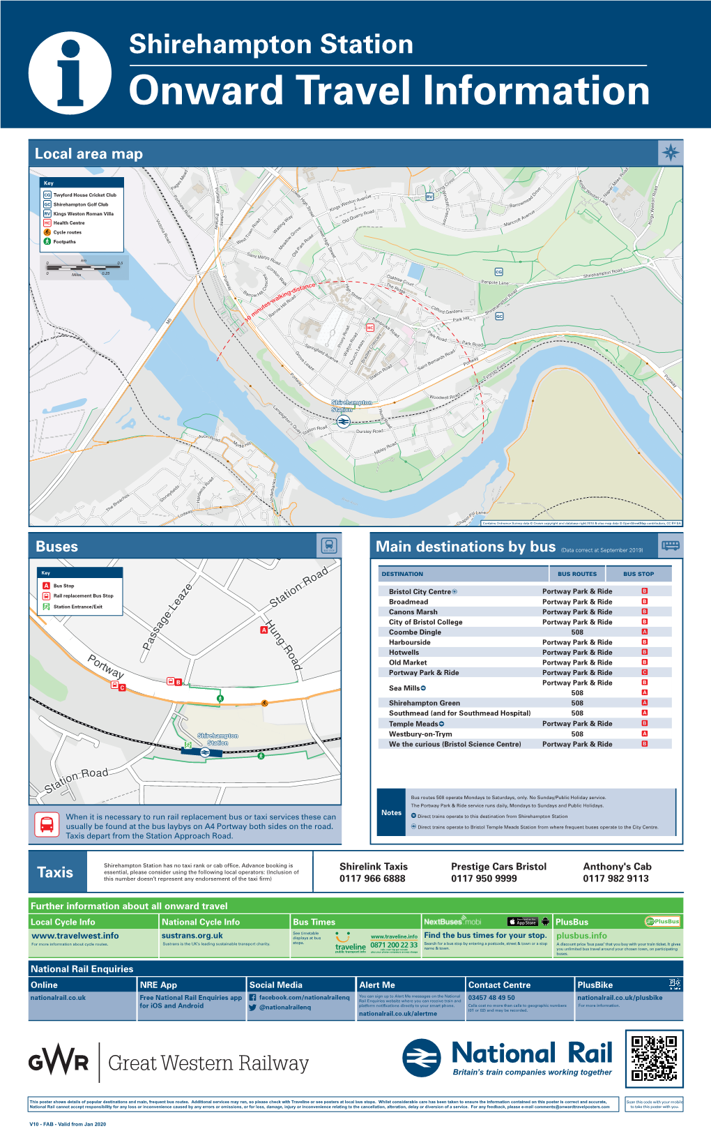 Shirehampton Station I Onward Travel Information Local Area Map