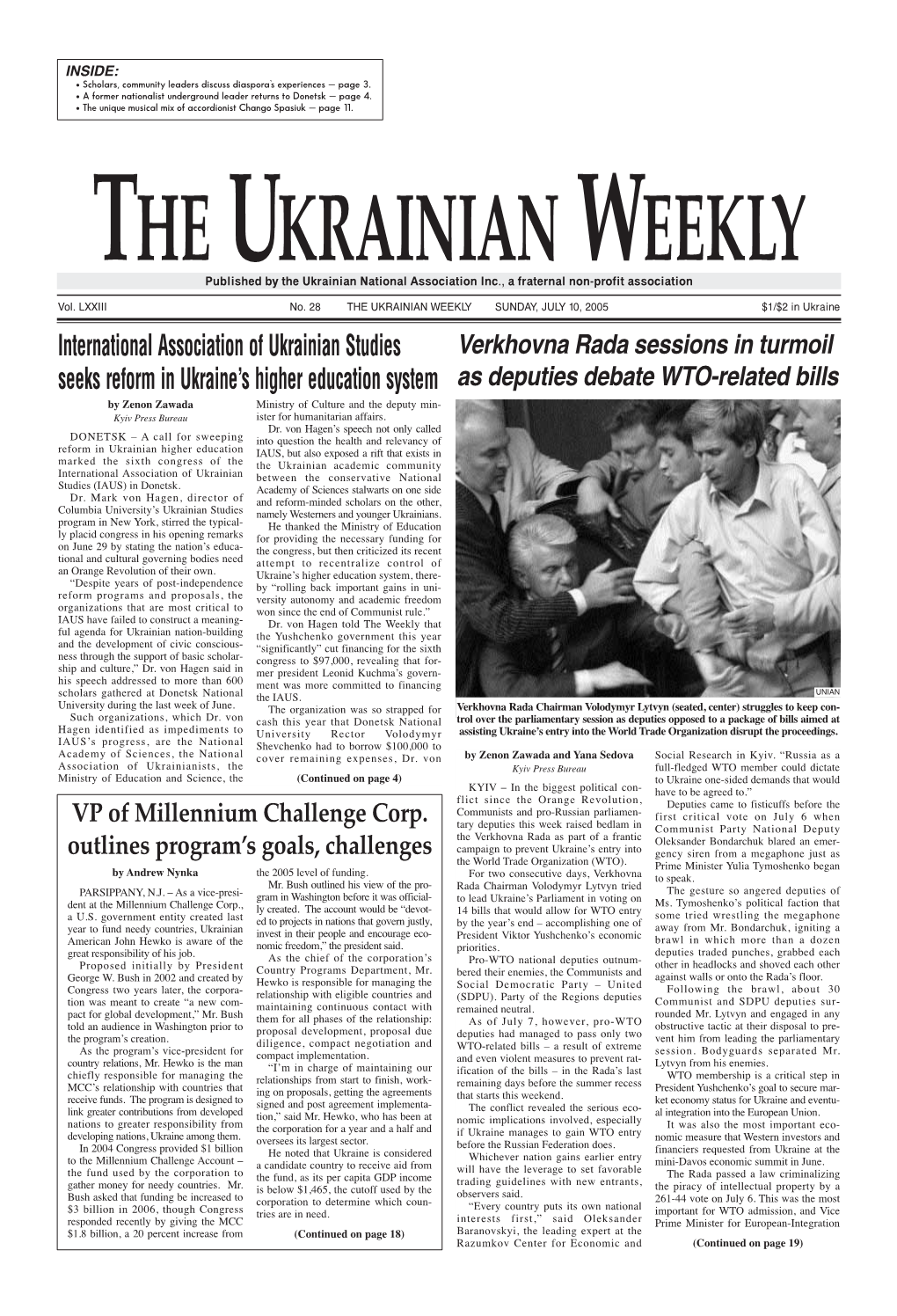 The Ukrainian Weekly 2005, No.28