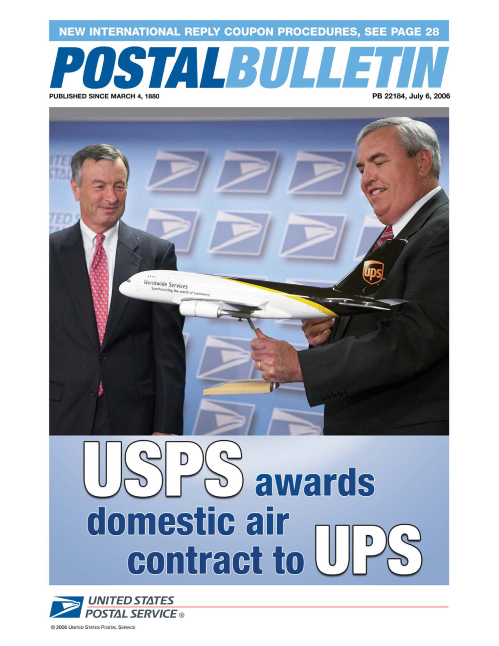 Postal Bulletin 22184 (7-6-06)