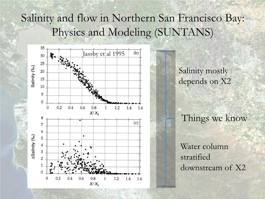 Salinity and Flow in Northern San Francisco Bay: Physics and Modeling (SUNTANS)