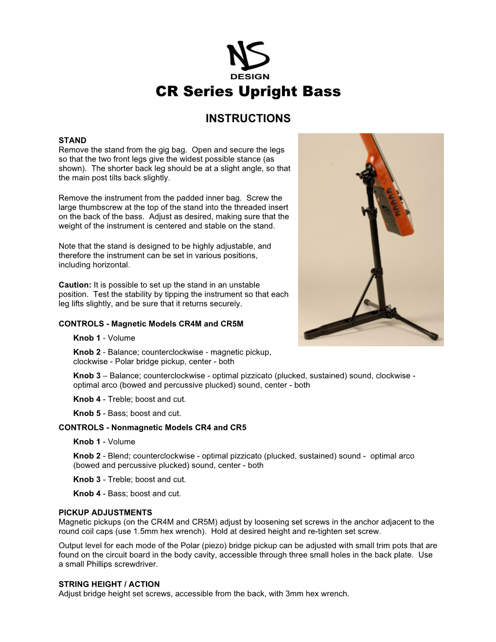 CR Series Upright Bass