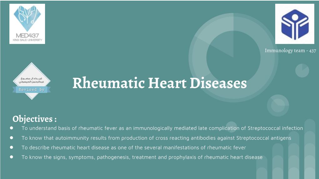 Rheumatic Heart Diseases