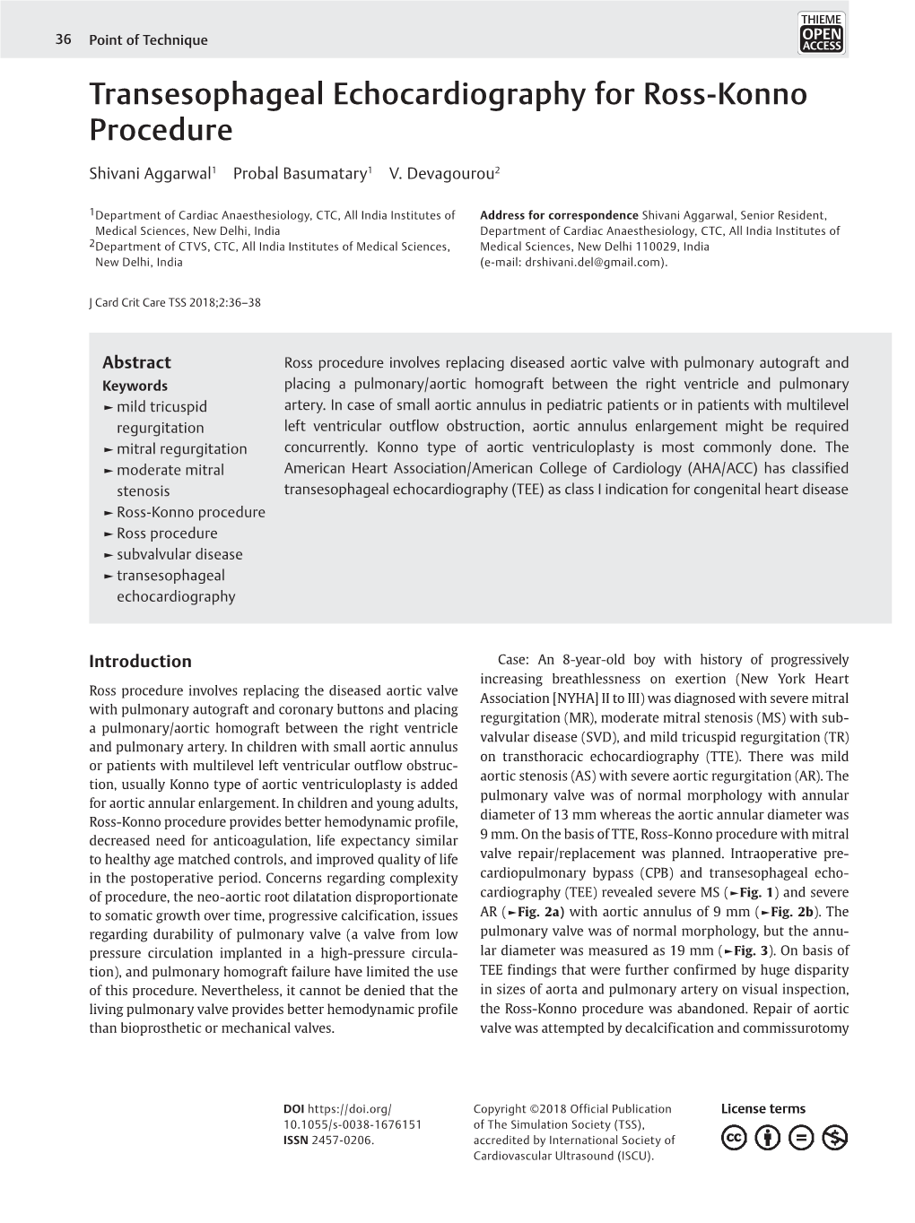 Transesophageal Echocardiography for Ross-Konno Procedure