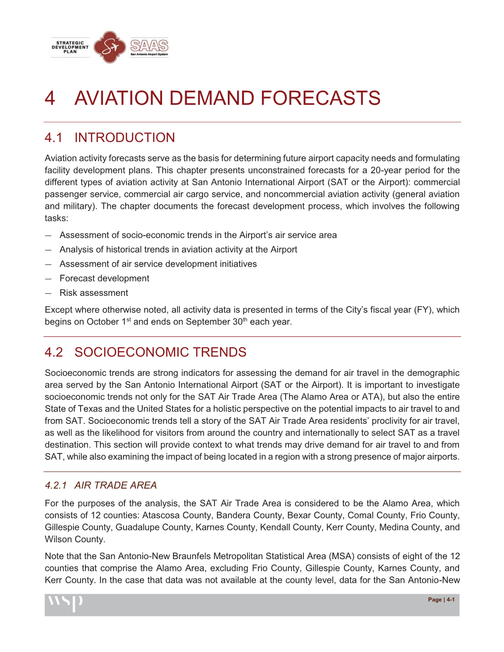 4 Aviation Demand Forecasts