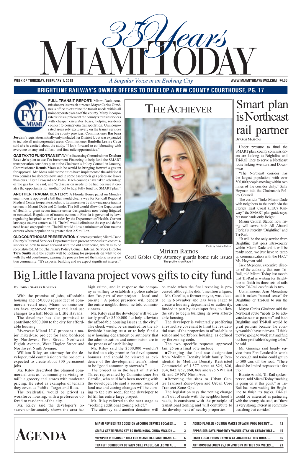 Big Little Havana Project Vows Gifts to City Fund Smart Plan Is Northeast Rail