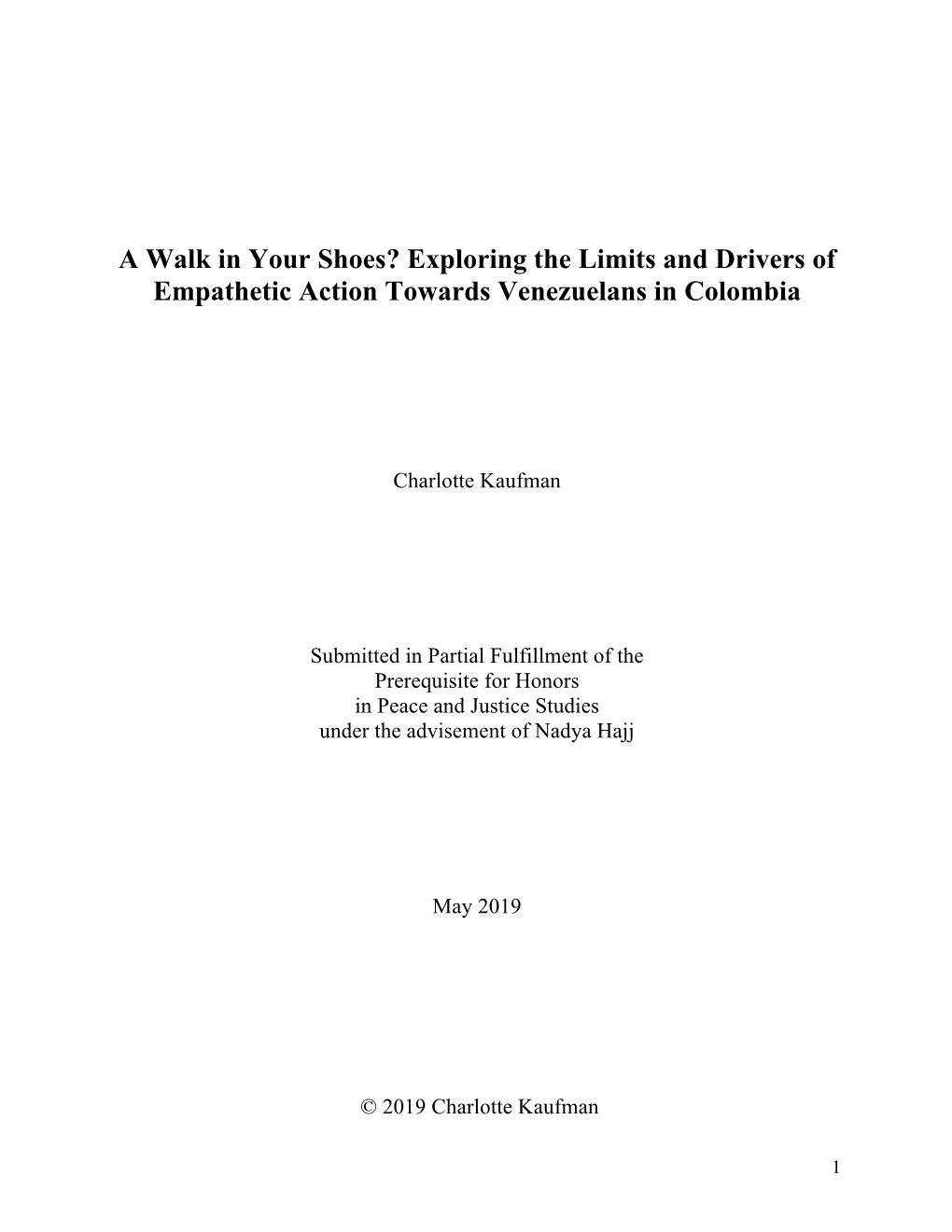 A Walk in Your Shoes? Exploring the Limits and Drivers of Empathetic Action Towards Venezuelans in Colombia