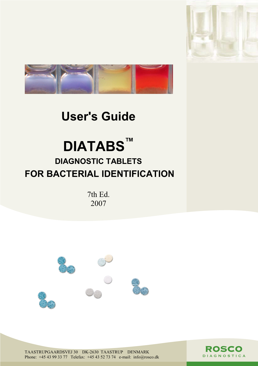 USER's GUIDE DIATABS