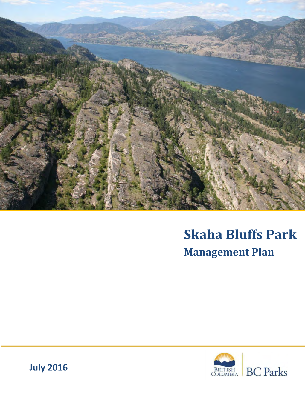 Skaha Bluffs Park Management Plan