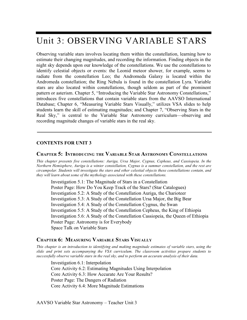 Observing Variable Stars