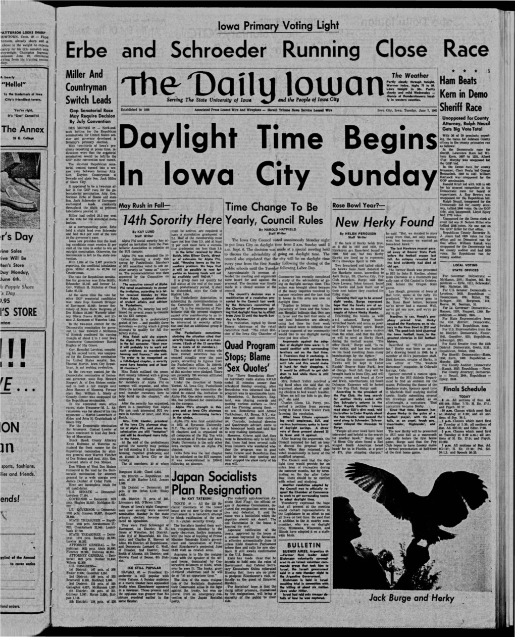 Daily Iowan (Iowa City, Iowa), 1960-06-07