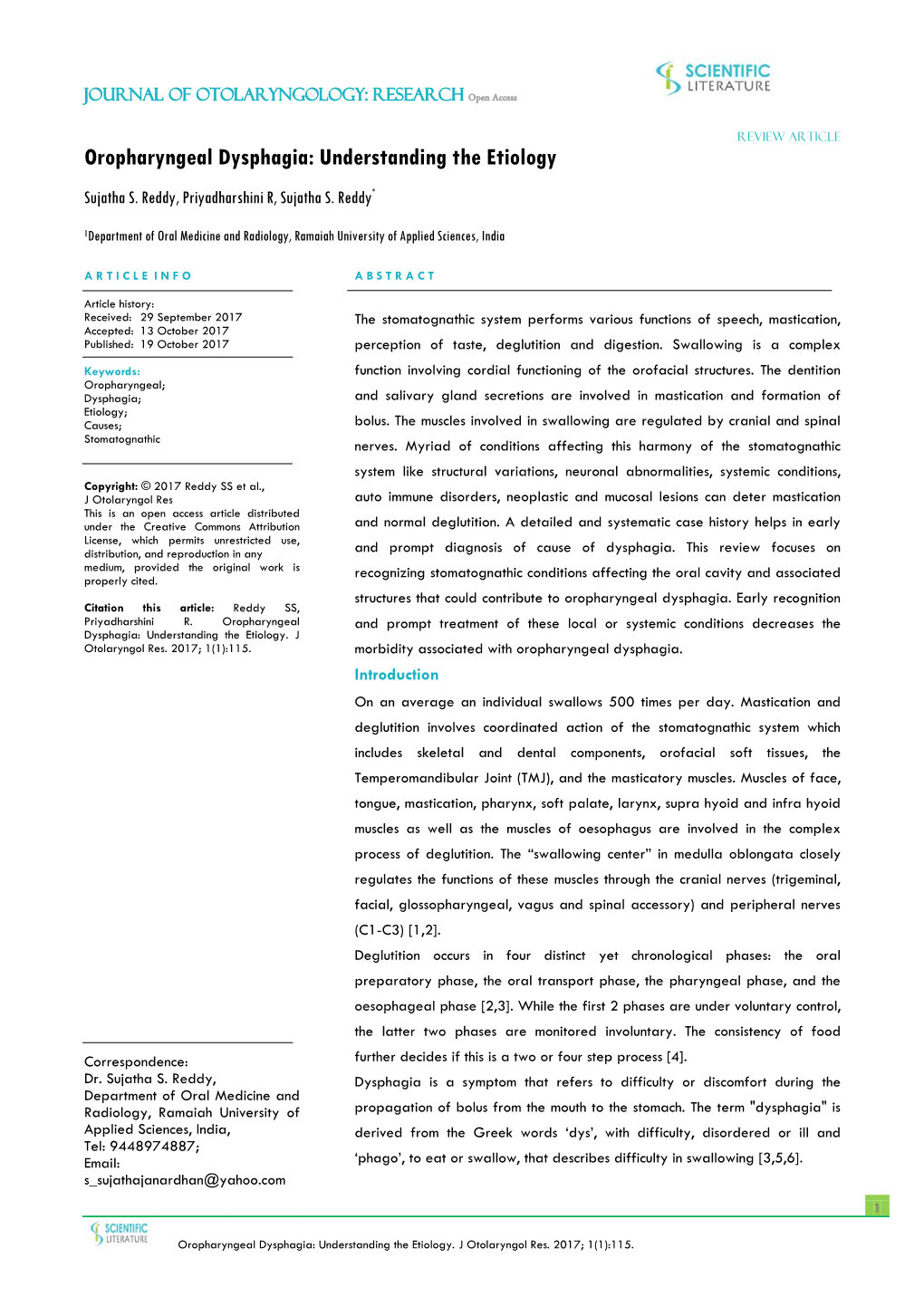 Oropharyngeal Dysphagia: Understanding the Etiology