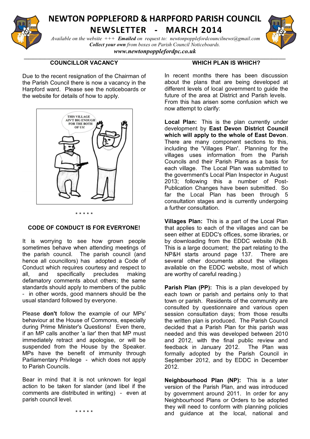 Newton Poppleford & Harpford Parish Council Newsletter