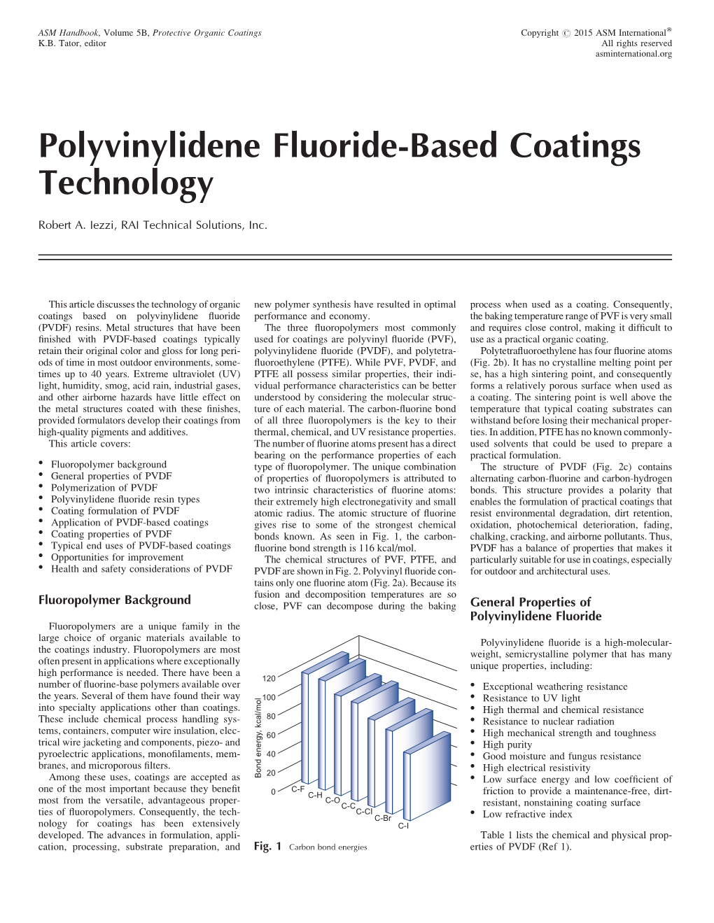 Polyvinylidene Fluoride-Based Coatings Technology