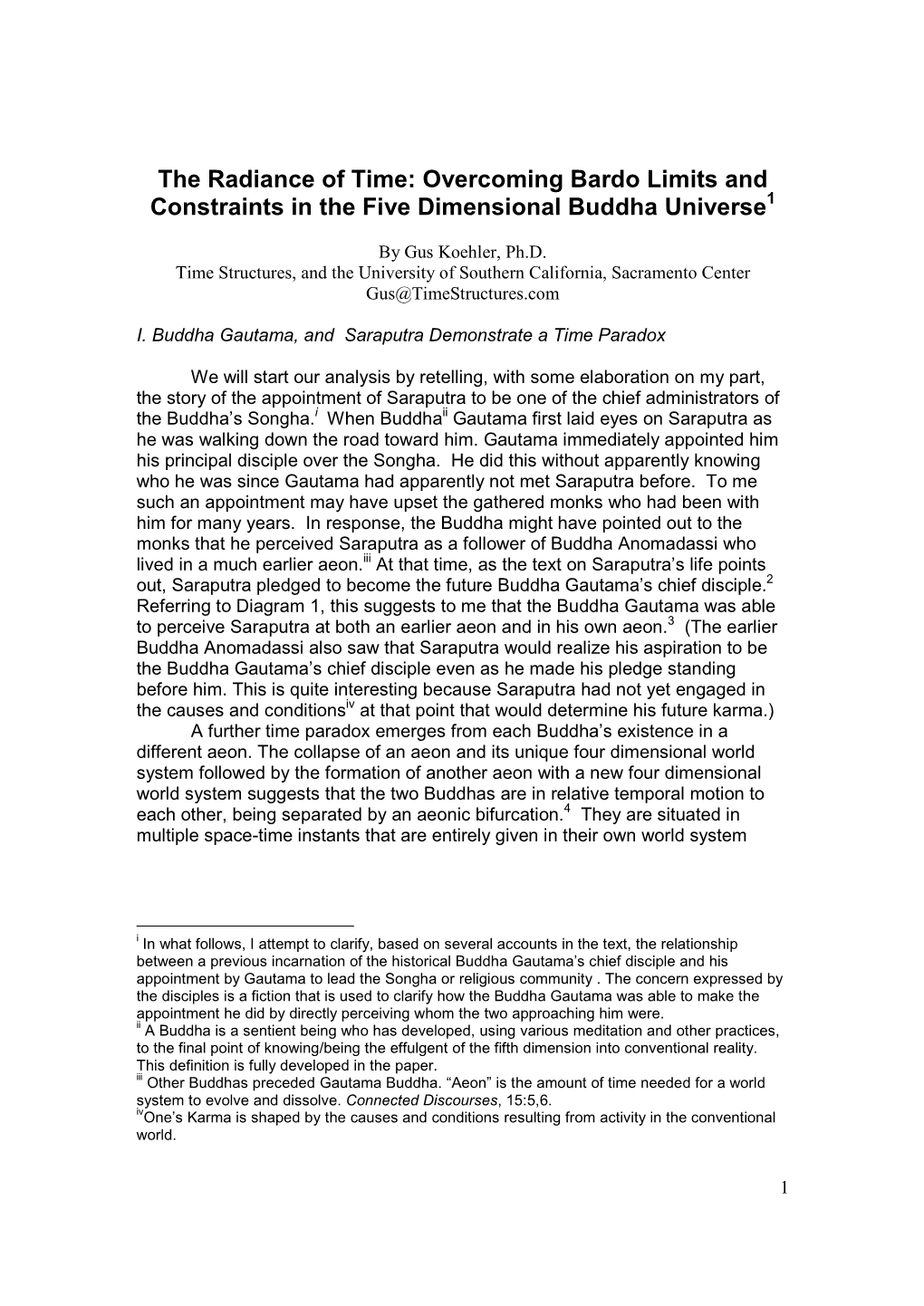 The Radiance of Time: Overcoming Bardo Limits and Constraints in the Five Dimensional Buddha Universe1