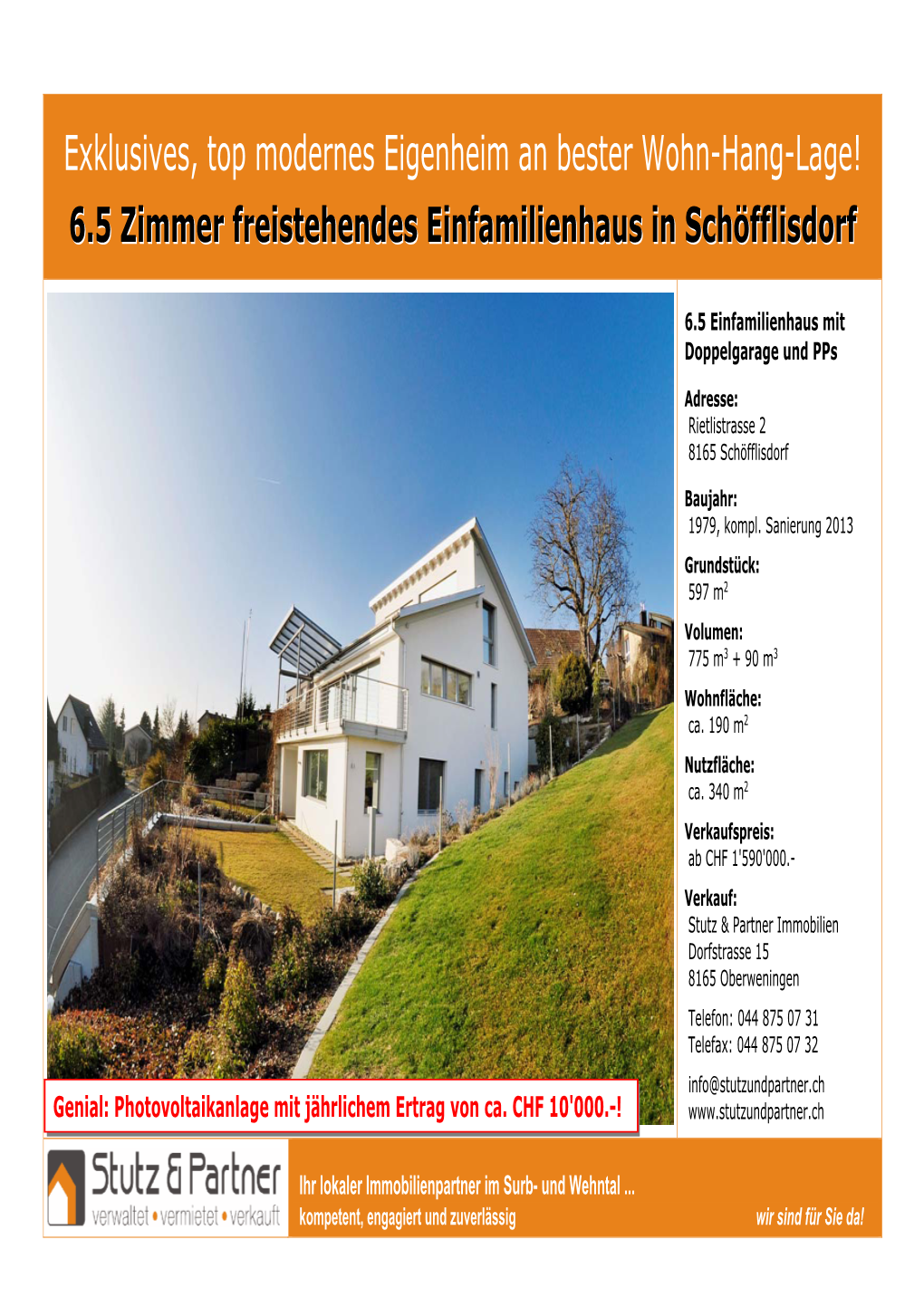 6.5 Zimmer Freistehendes Einfamilienhaus in Schöfflisdorf
