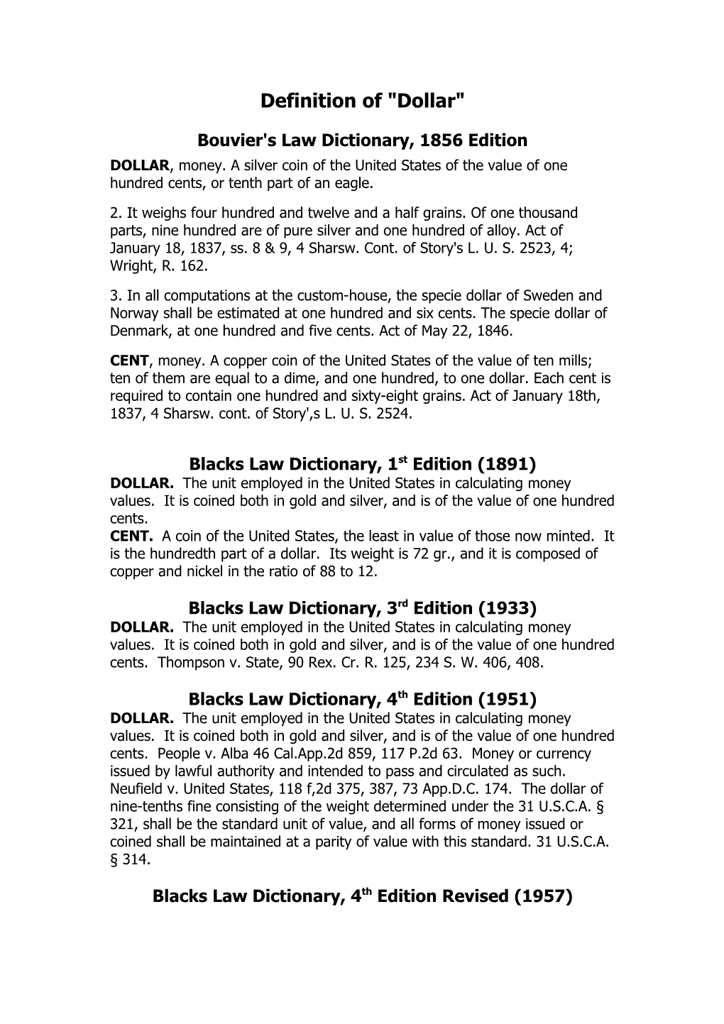 Bouvier's Law Dictionary, 1856 Edition