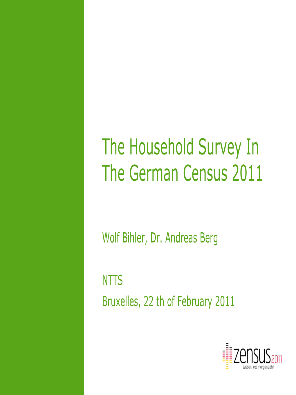 Household Survey Census Verbandsgemeinde Monsheim (Kreis Alzey-Worms)