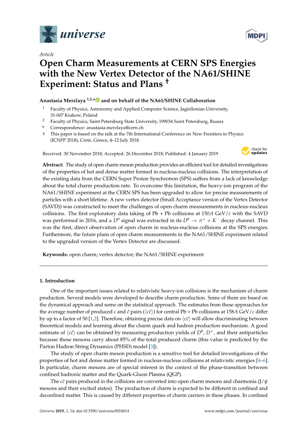 Open Charm Measurements at CERN SPS Energies with the New Vertex Detector of the NA61/SHINE Experiment: Status and Plans †