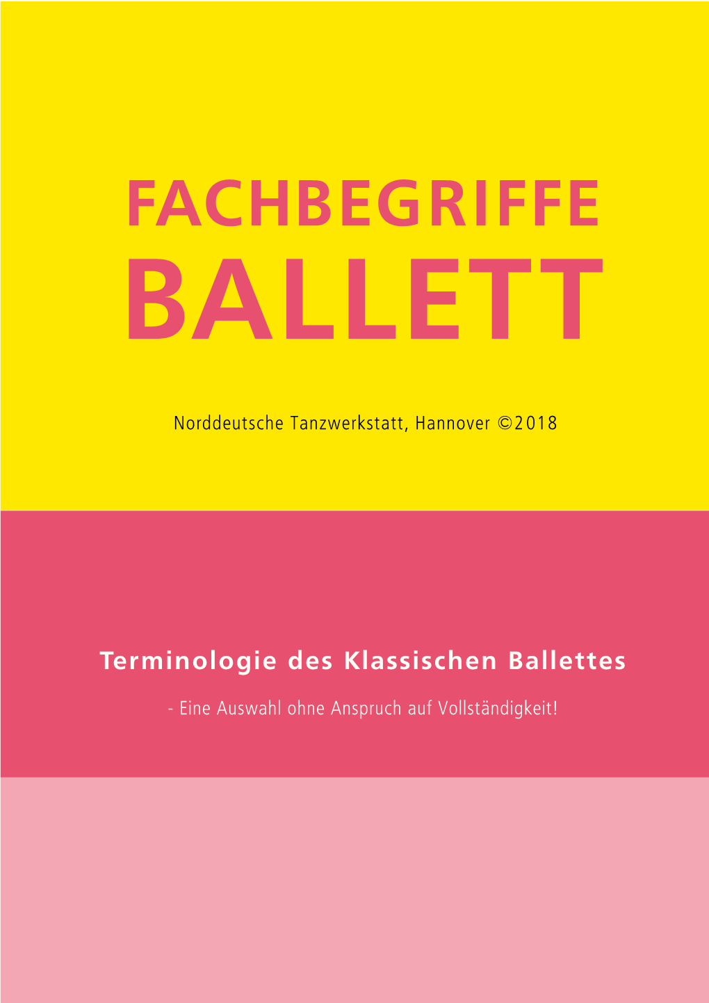 Fachbegriffe Ballett