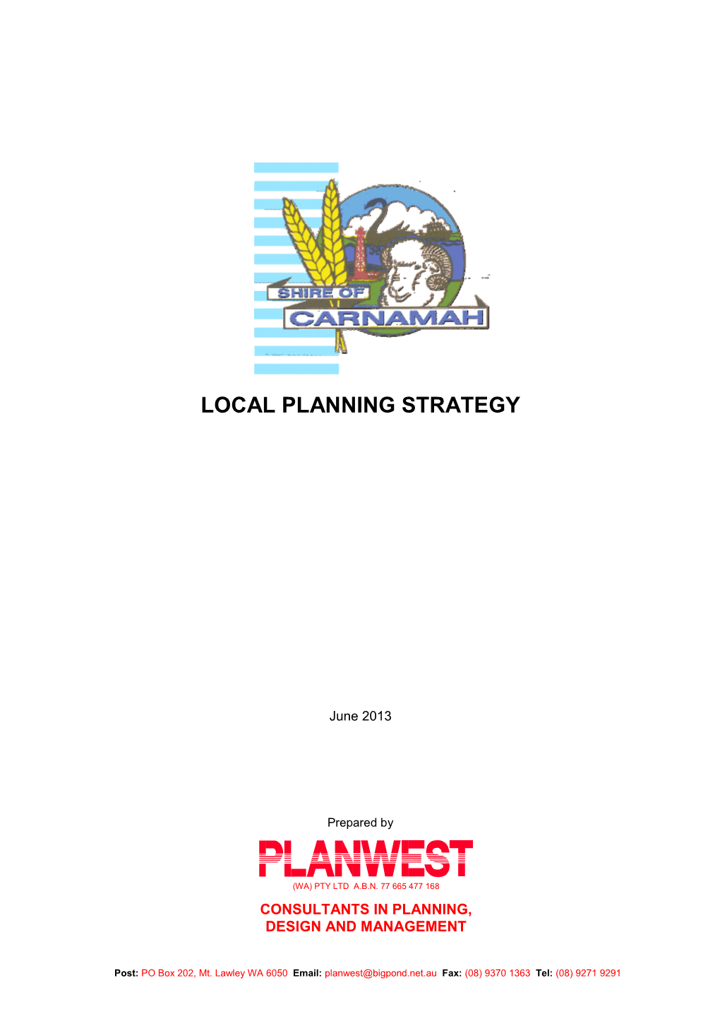 Local Planning Strategy