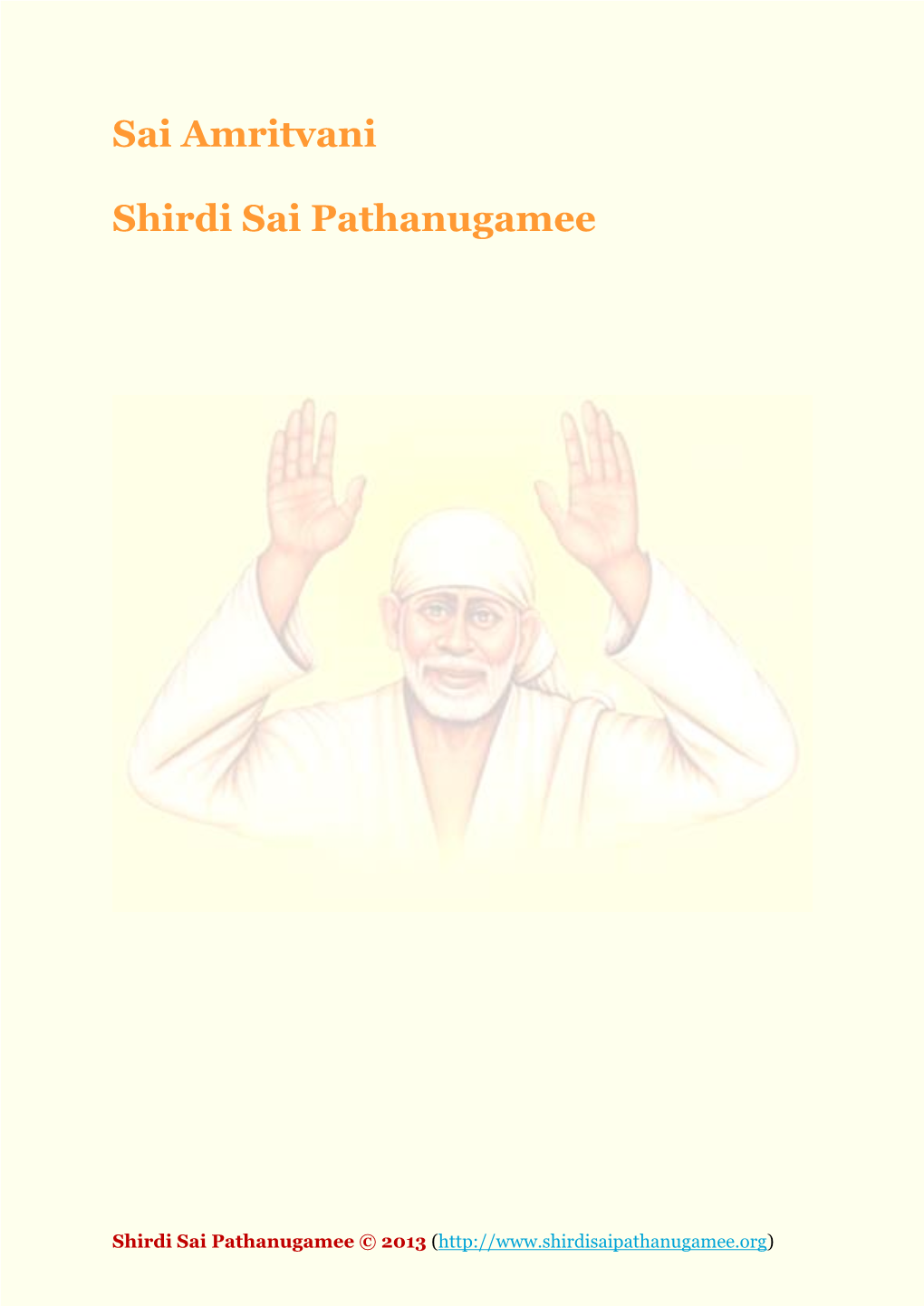 Sai Amritvani Shirdi Sai Pathanugamee