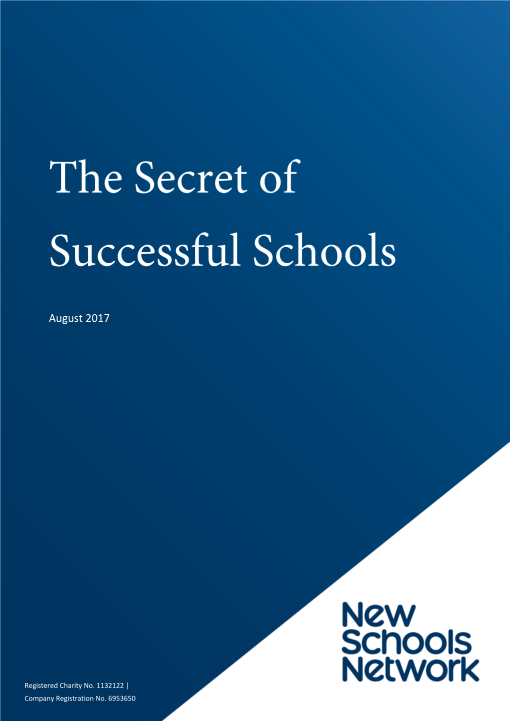 The Secret of Successful Schools