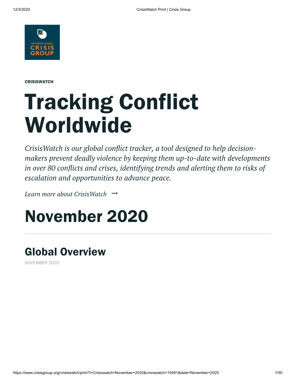 Tracking Conflict Worldwide