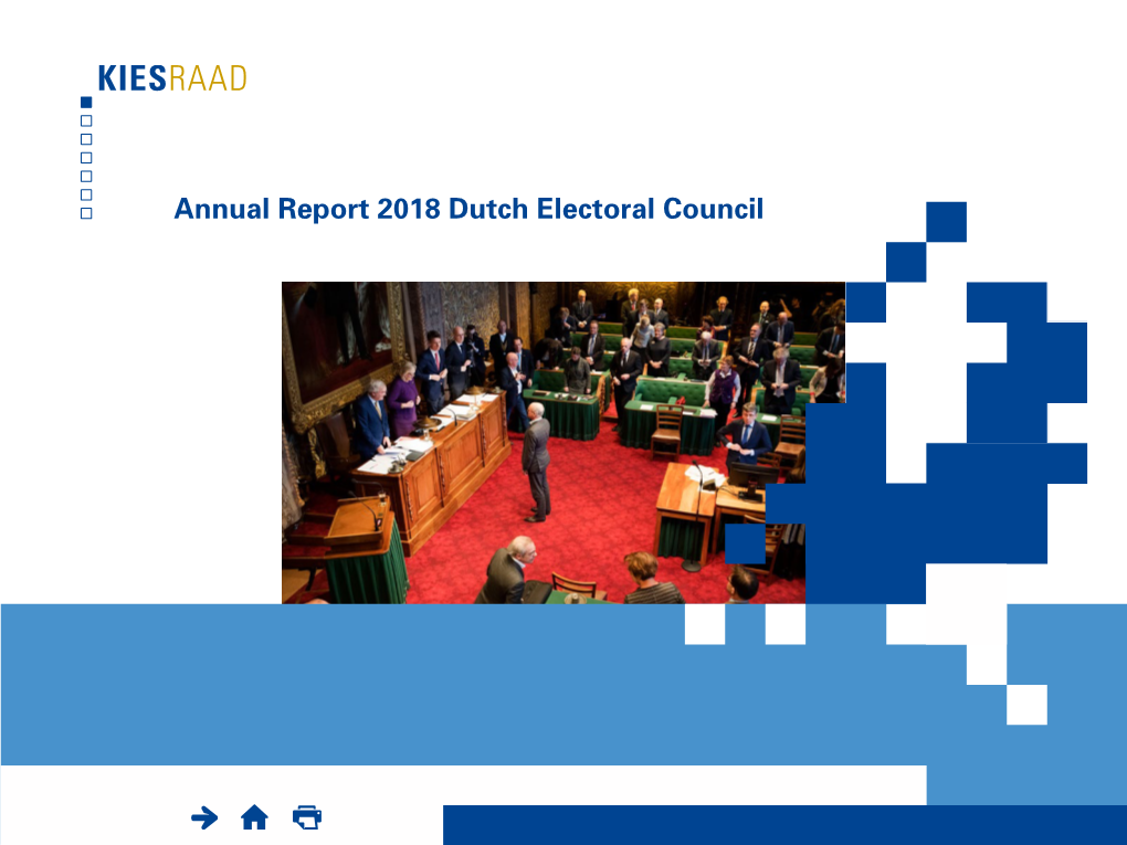 Annual Report 2018 Dutch Electoral Council Publication
