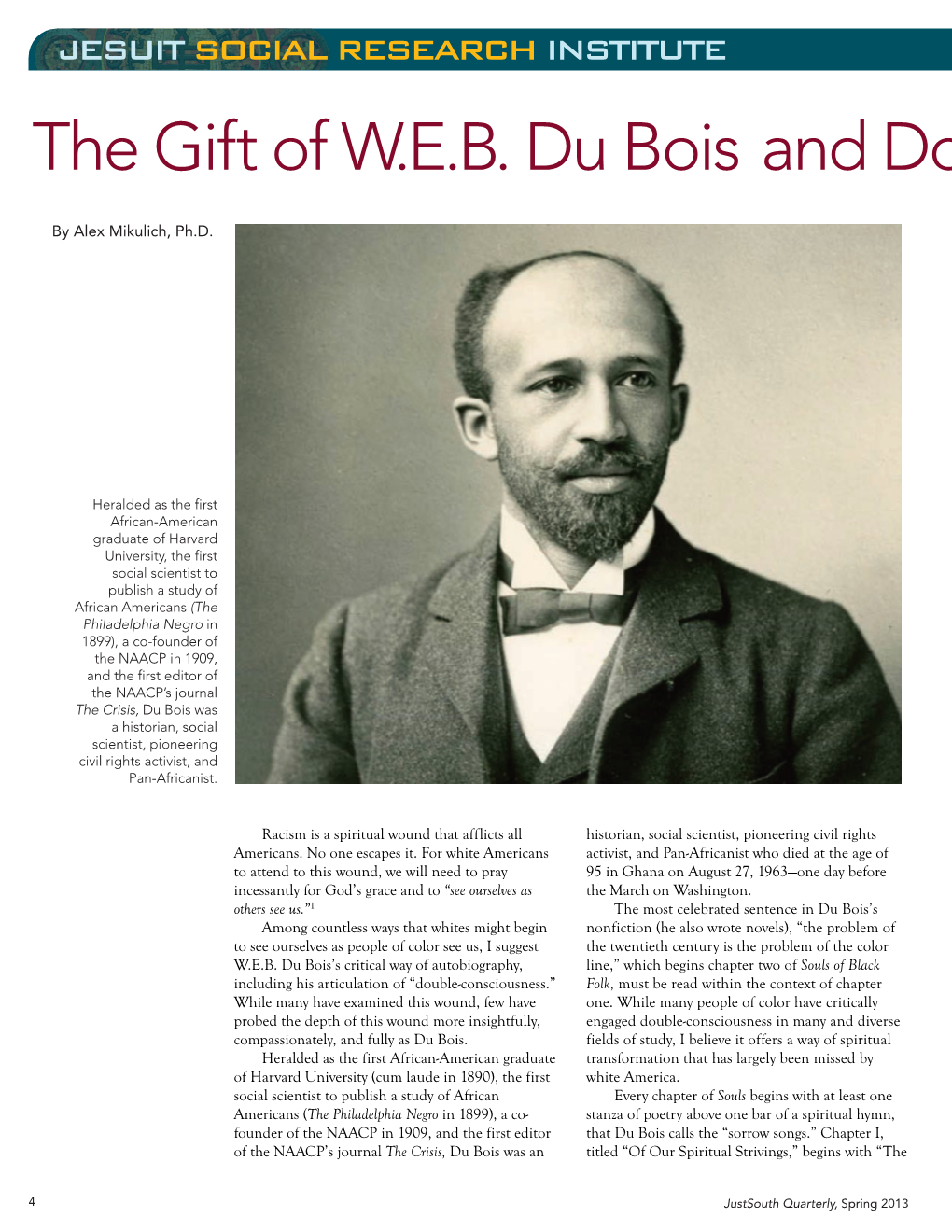 The Gift of W.E.B. Du Bois and Do