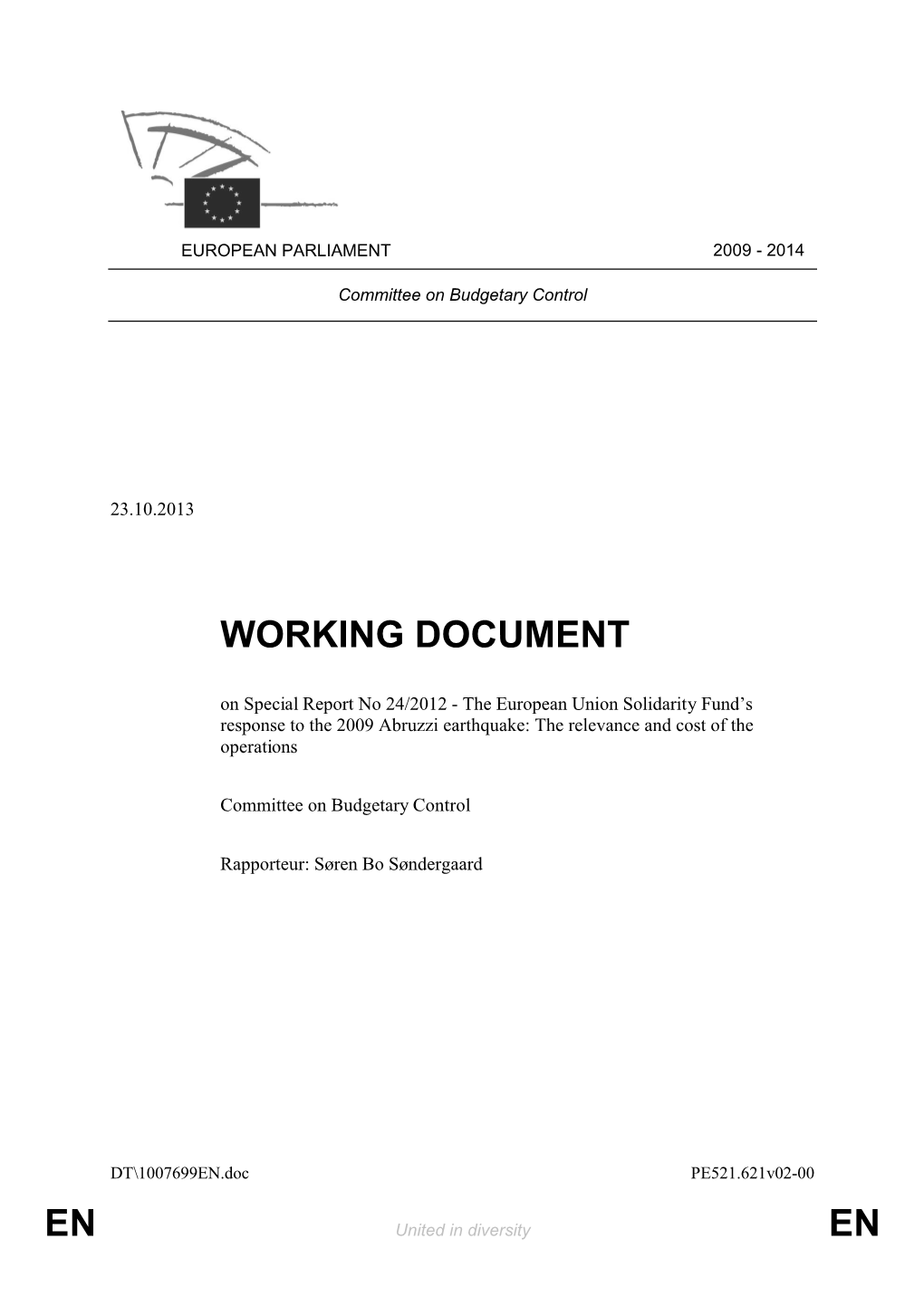 En En Working Document