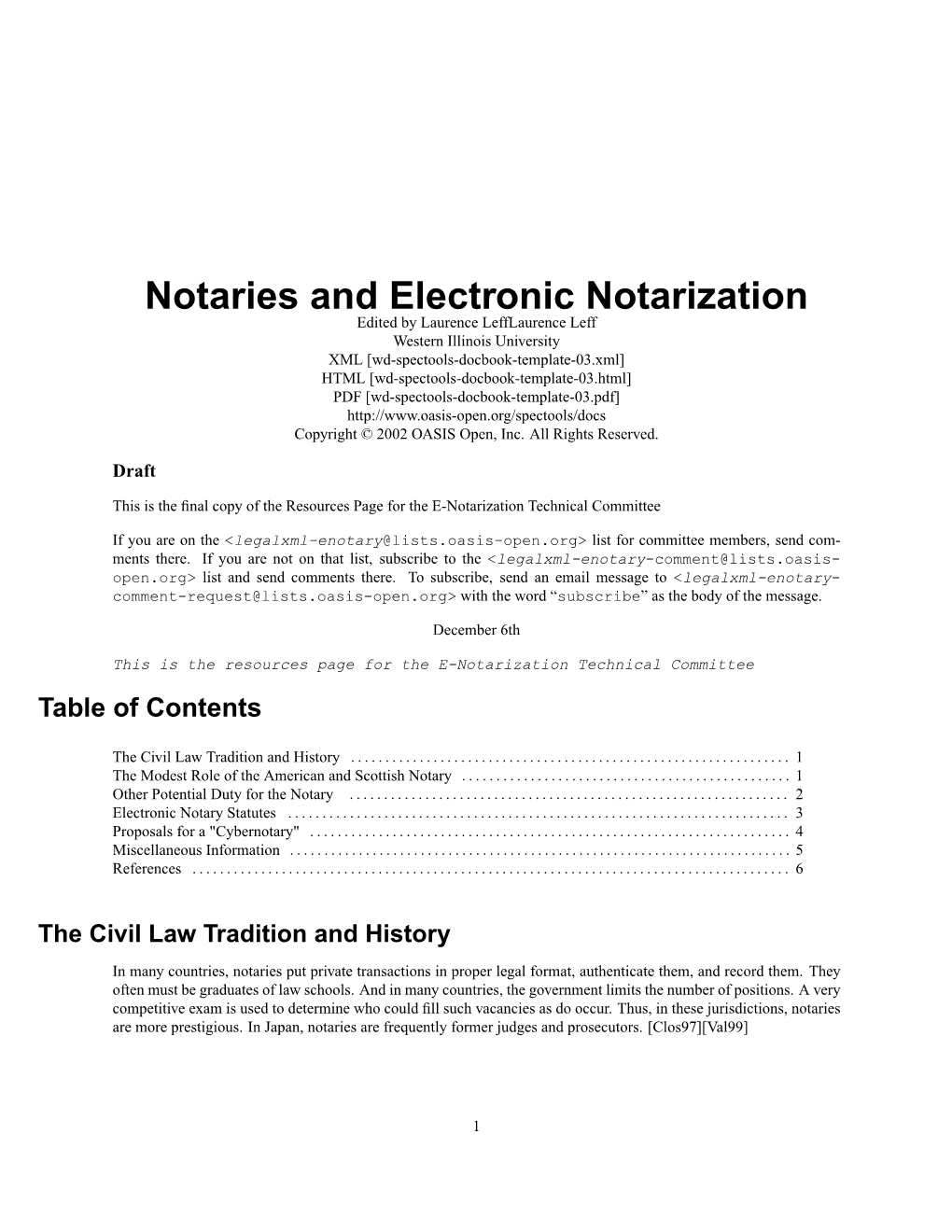 Notaries and Electronic Notarization