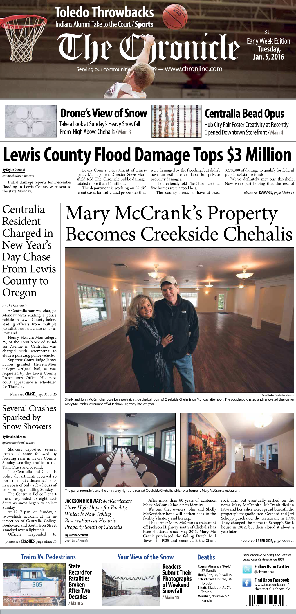 Mary Mccrank's Property Becomes Creekside Chehalis