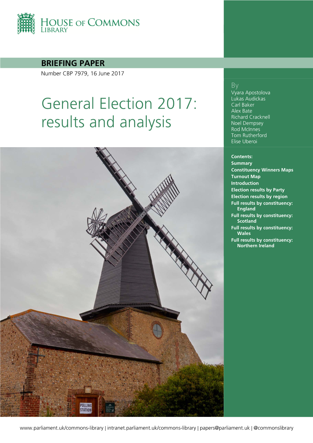 General Election 2017: Alex Bate Richard Cracknell Noel Dempsey Results and Analysis Rod Mcinnes Tom Rutherford Elise Uberoi