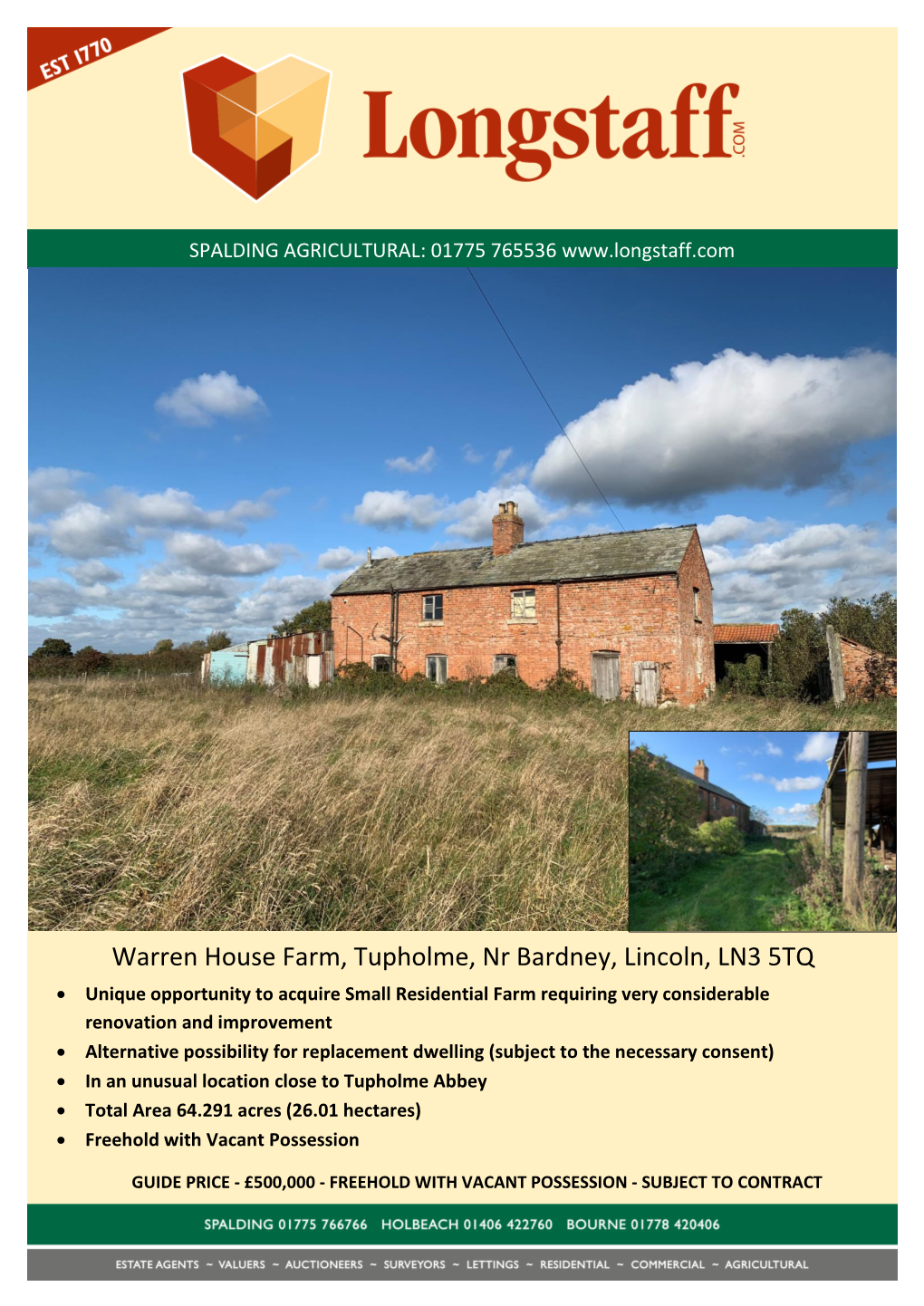 Warren House Farm, Tupholme, Nr Bardney, Lincoln, LN3 5TQ