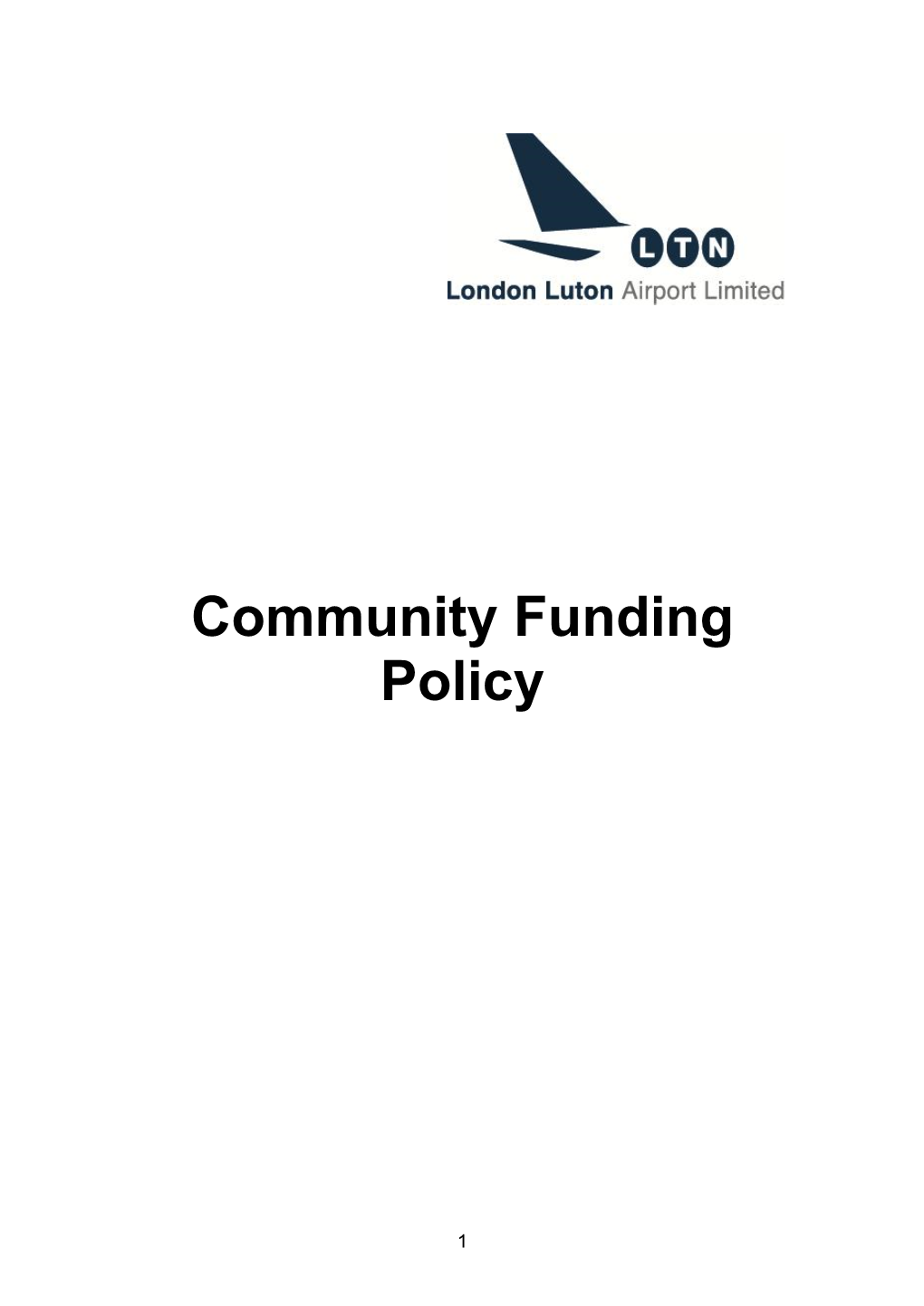 Community Funding Policy