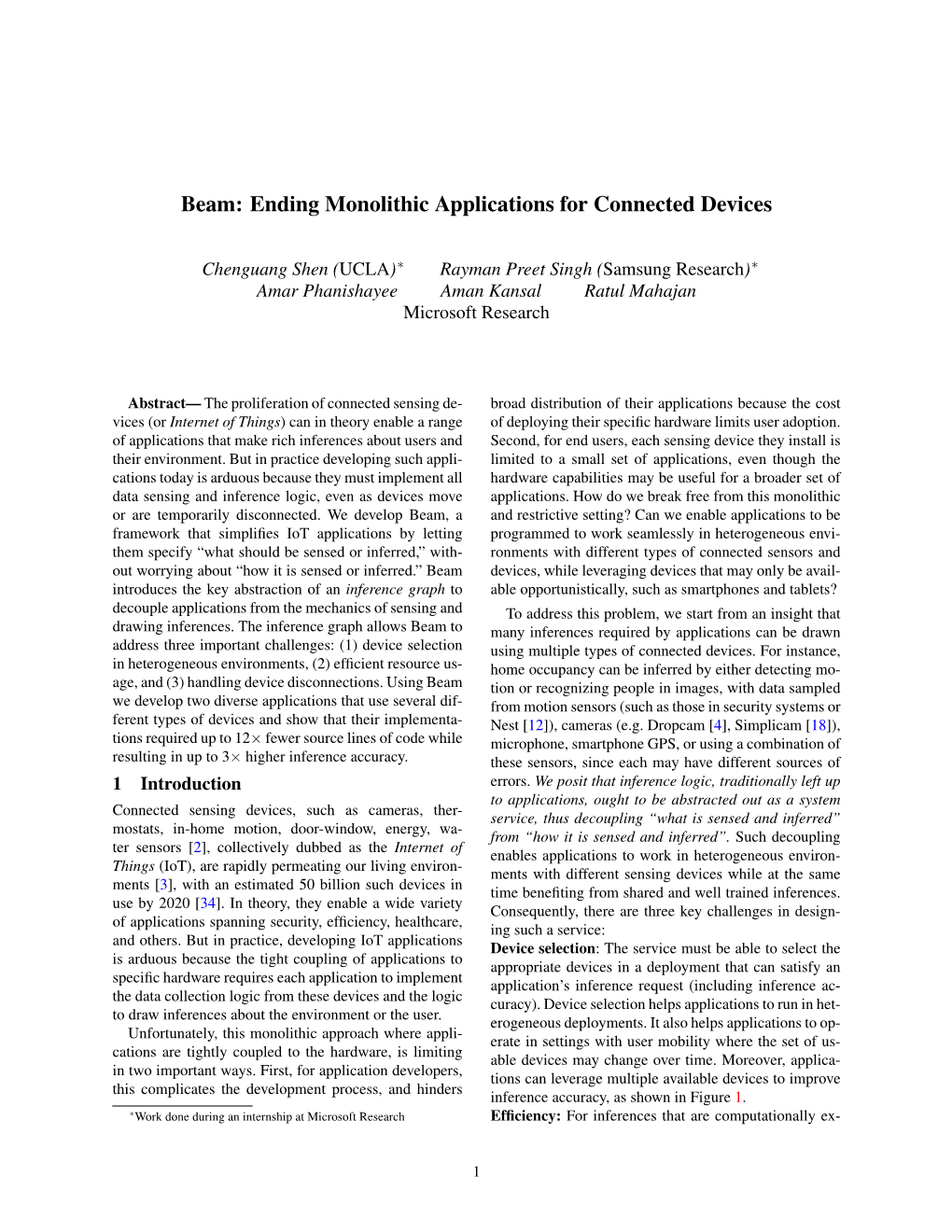 Beam: Ending Monolithic Applications for Connected Devices