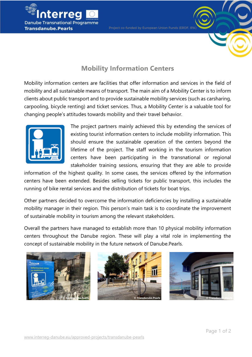 Mobility Information Centers