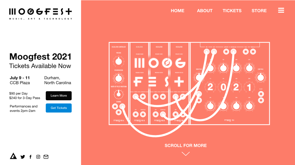 Moogfest Website