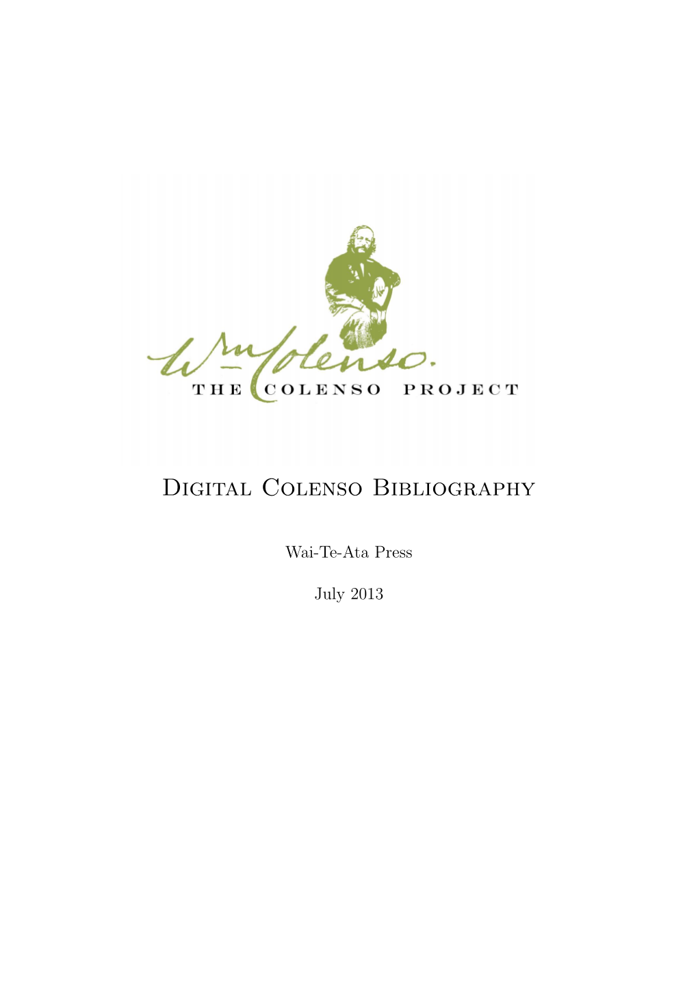 Digital Colenso Bibliography