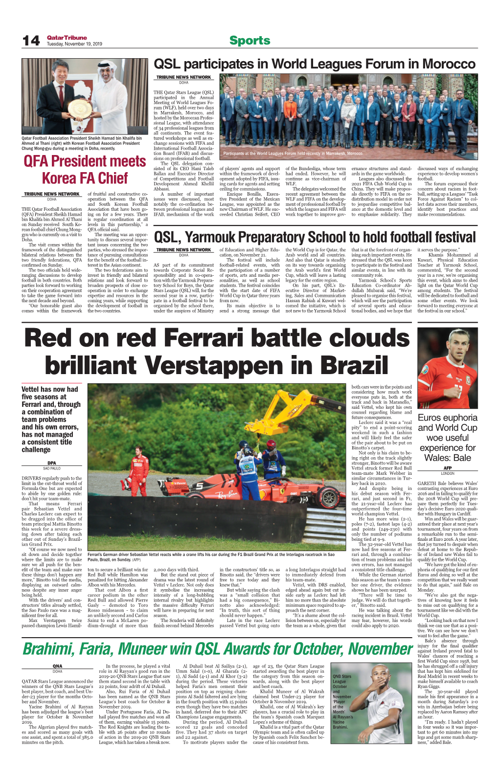 Red on Red Ferrari Battle Clouds Brilliant Verstappen in Brazil