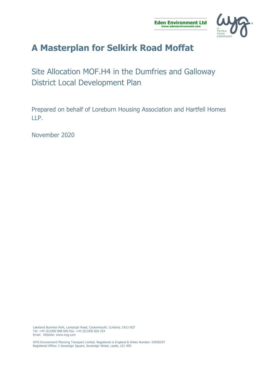 A Masterplan for Selkirk Road Moffat