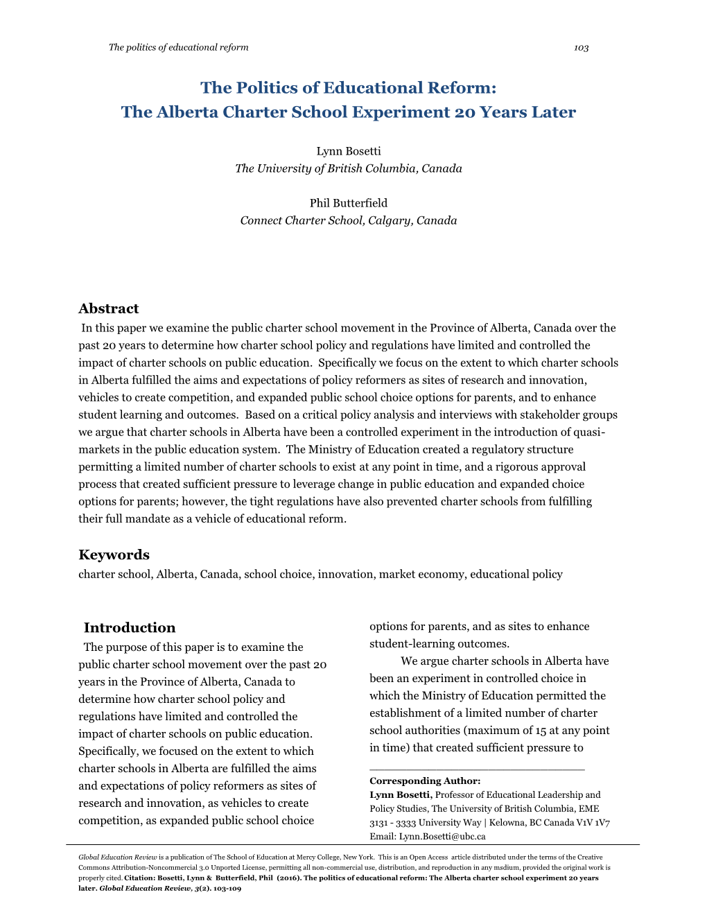 The Alberta Charter School Experiment 20 Years Later
