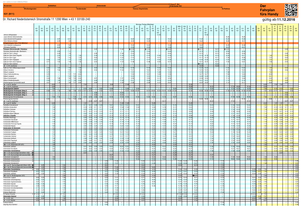 Der Fahrplan Fürs Handy