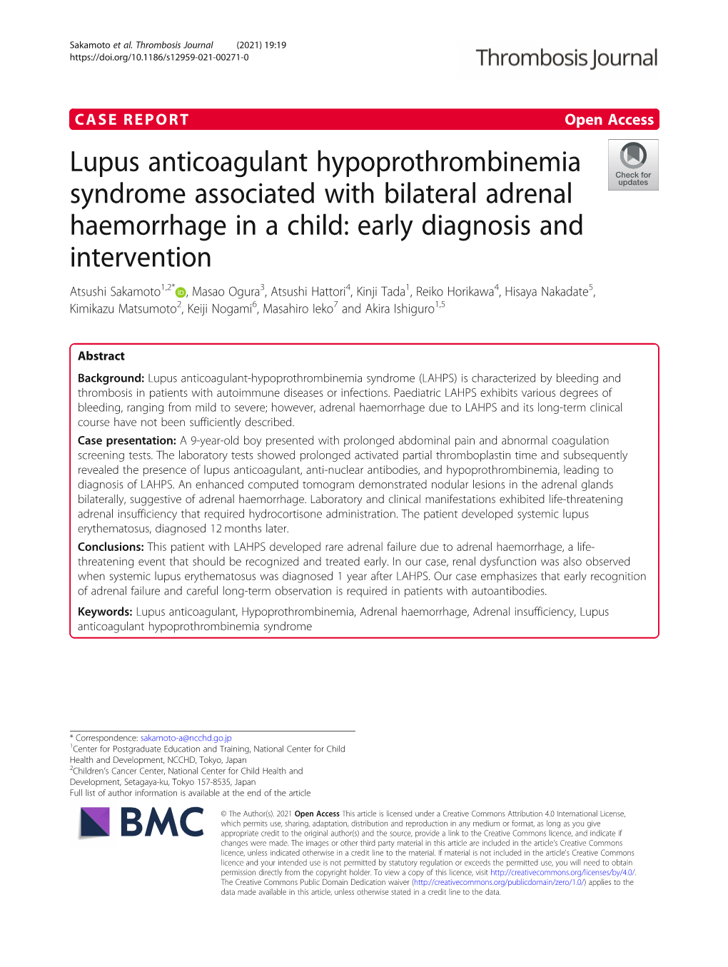 Lupus Anticoagulant Hypoprothrombinemia Syndrome