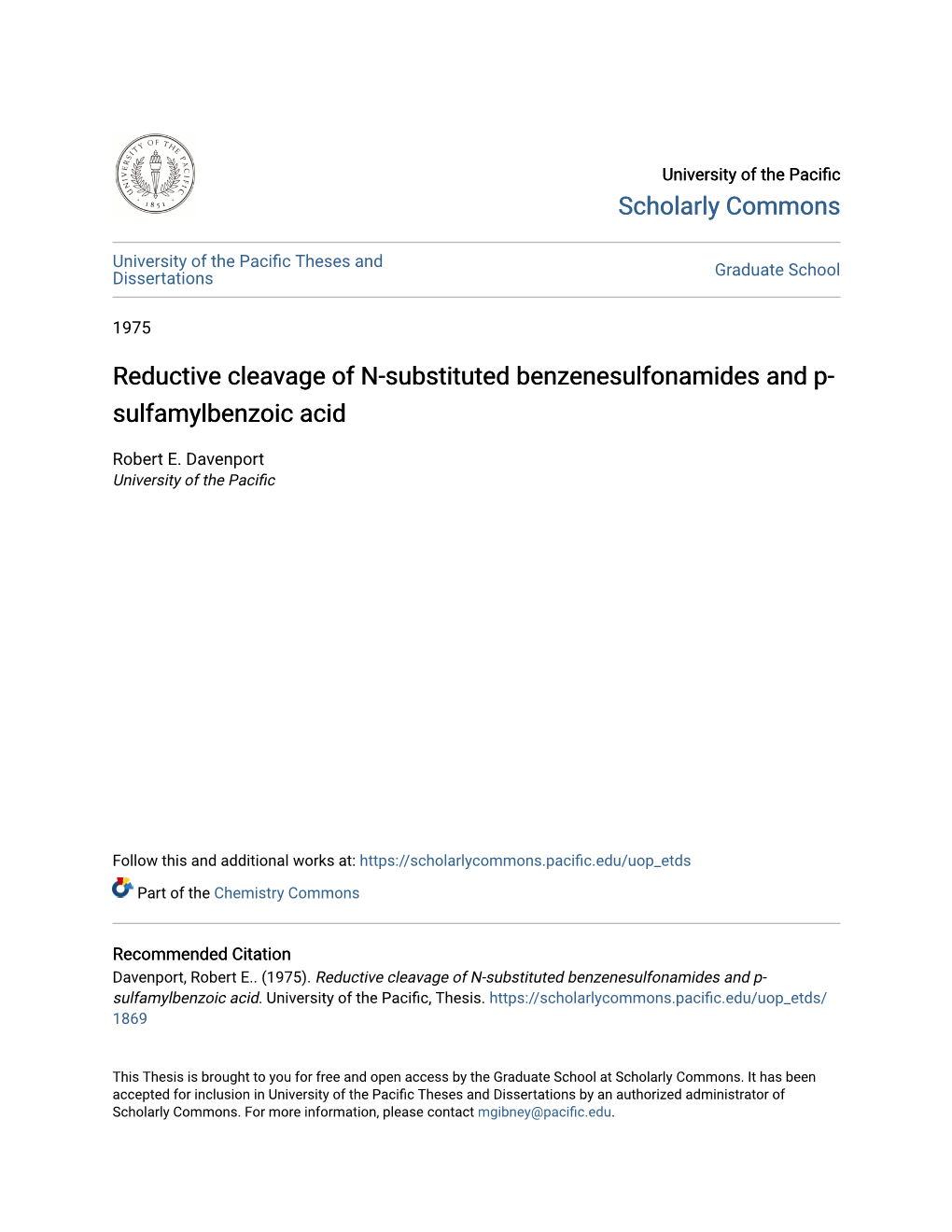 Reductive Cleavage of N-Substituted Benzenesulfonamides and P-Sulfamylbenzoic Acid